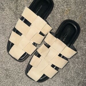 Free People Suede Woven Sandals